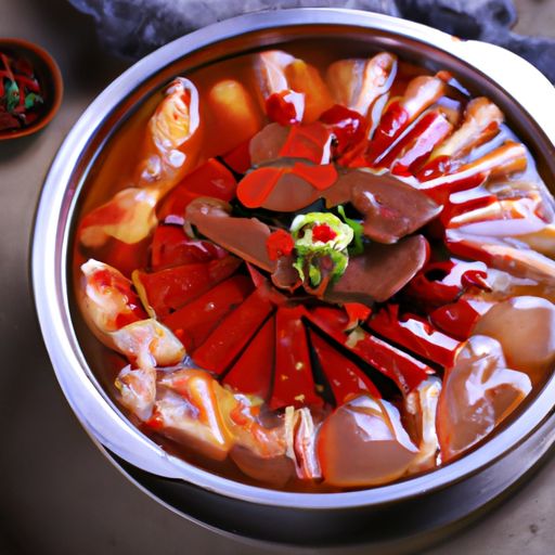 肥肠鸡火锅肥肠鸡火锅：一种美味的中式火锅料理图2